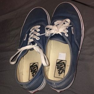 ❌sold❌Blue canvas vans